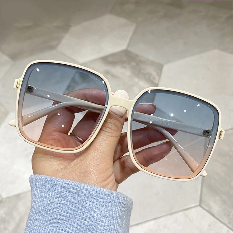 Luxury Zone - Occhiali da Sole Vintage Oversize Quadrati