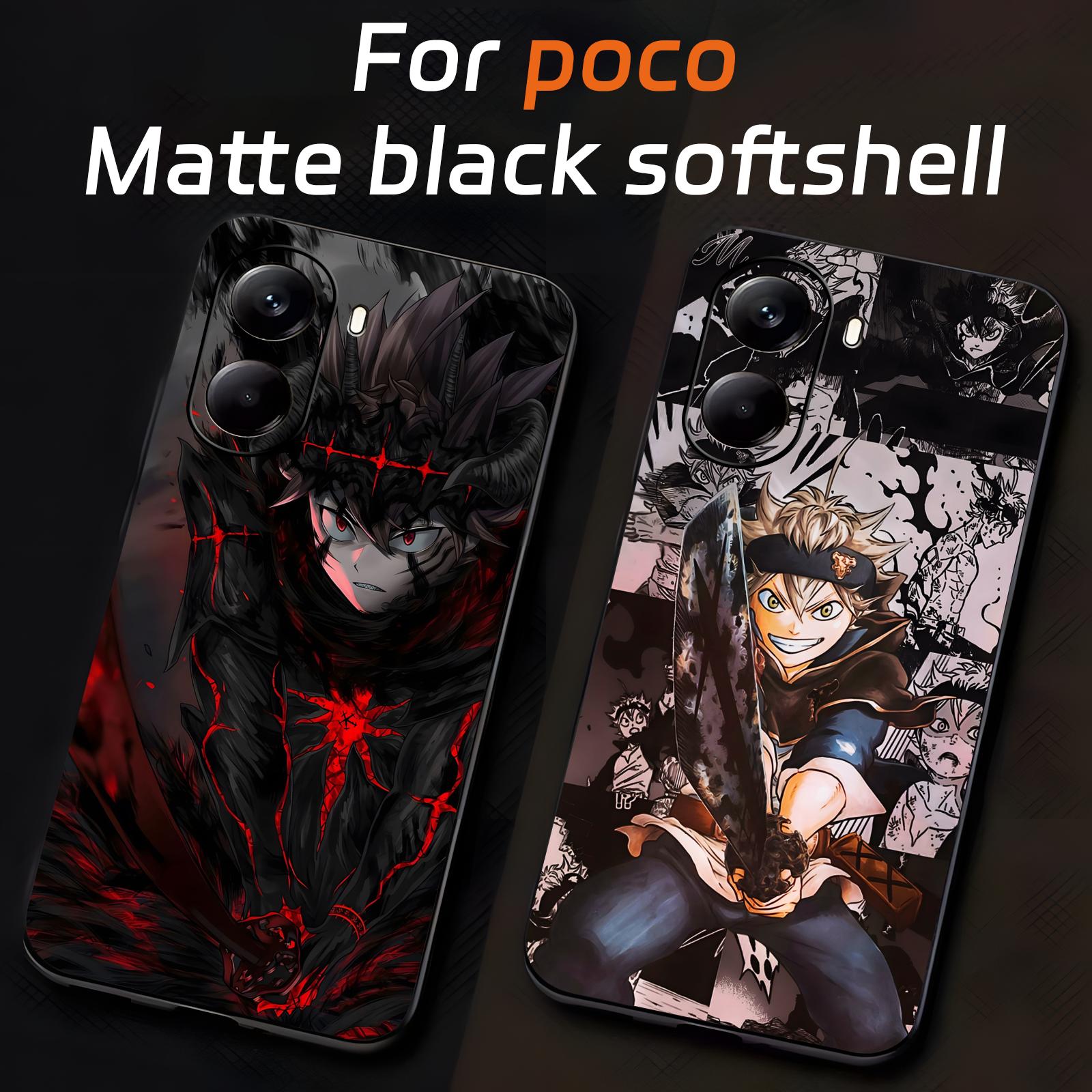 Xiaomi Poco X6 - Cover per telefono anime Black Clover